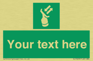 Custom sign safe condition Search and rescue transponder